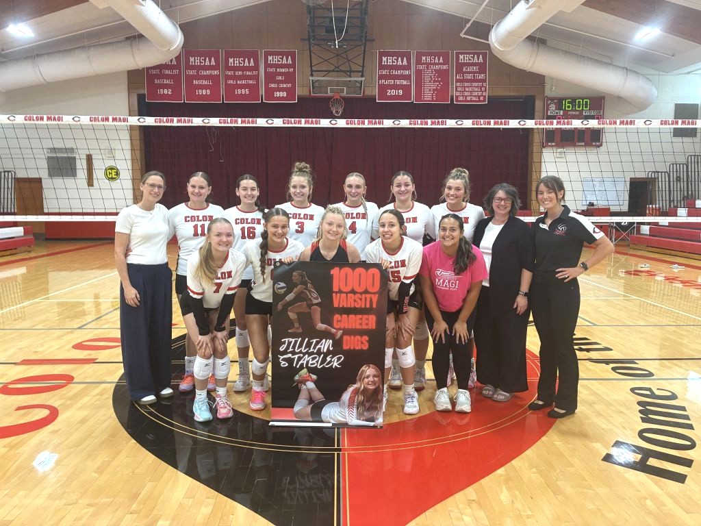 Colon beats Burr Oak in SCAA volleyball
